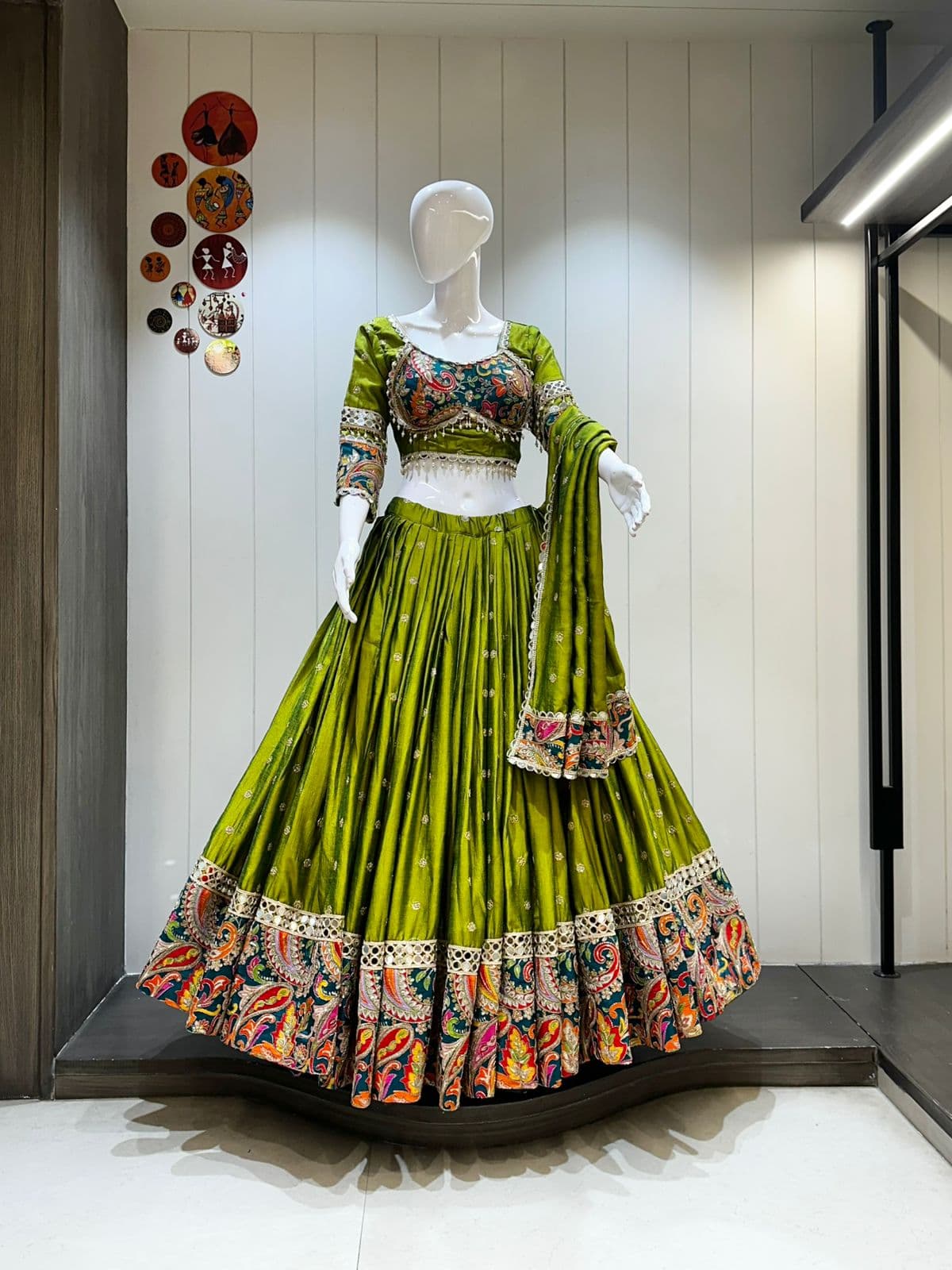Vasantika Emerald Lehenga alternate view