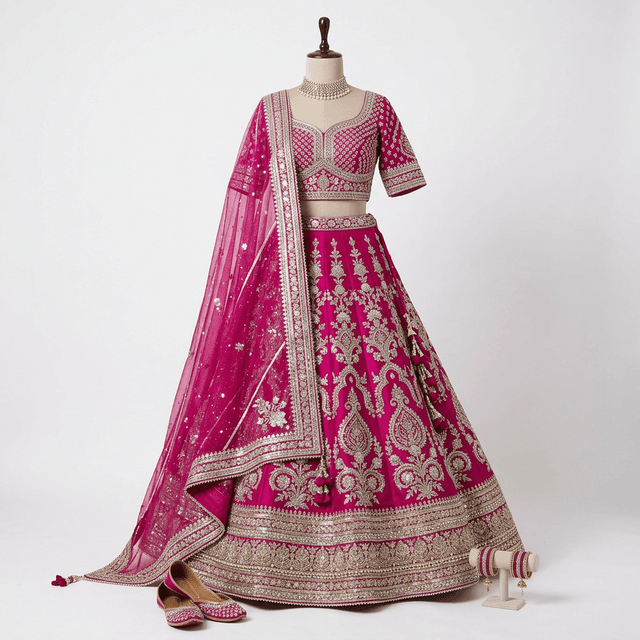 Zunaira Fuchsia Lehenga